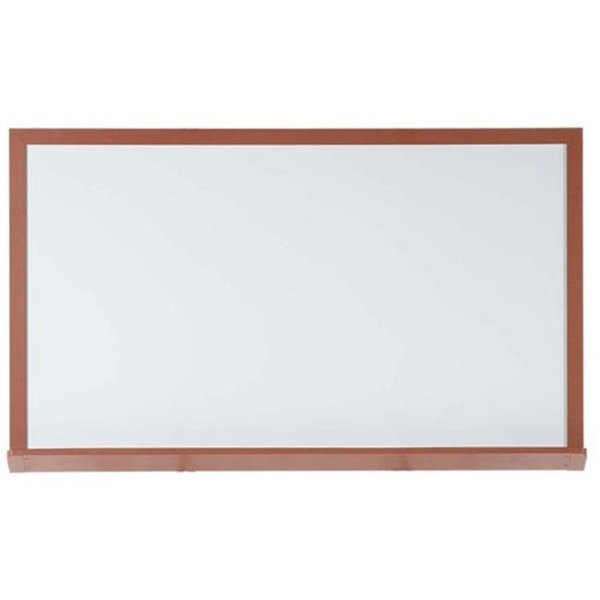 Aarco Aarco 420WD4896 49 x 97 x 2 Inch Markerboard with Cherry Wood-Look Frame 420WD4896